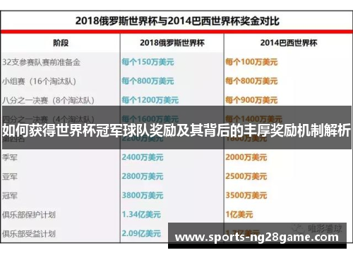 如何获得世界杯冠军球队奖励及其背后的丰厚奖励机制解析